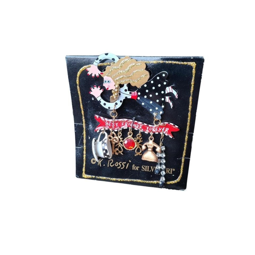 K‎ Rossi silvestri Best Friend Brooch Tea Key Phone brooch